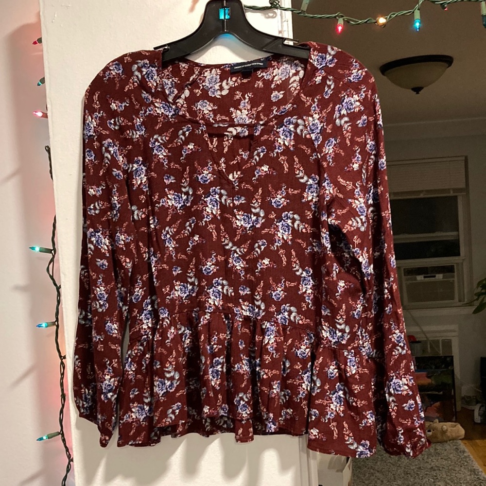 American eagle peplum top